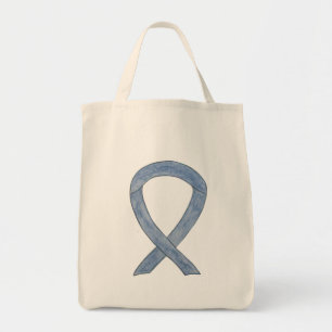 Gris Sensibilisation Ruban Art Sac fourre-tout per