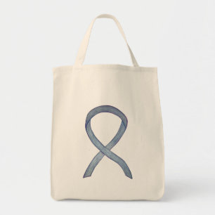 Gris Sensibilisation Ruban Art Sac fourre-tout per