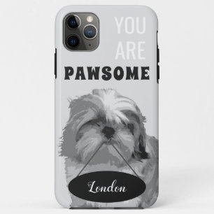 Gris Shih Tzu iPhone 11 Pro Max Coque