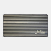 Gris Smokey moderne avec nom Monochromatique (Recto)