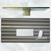 Gris Smokey moderne avec nom Monochromatique