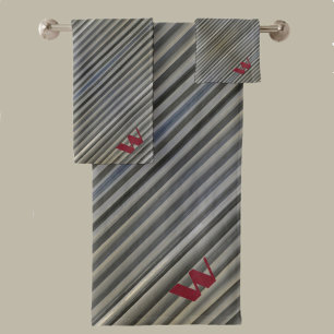 Gris Smokey Monochromatique rayures Monochromatiqu