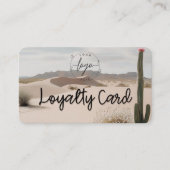 Gris souris | Boho | Carte de fidélité esthétique (Devant)