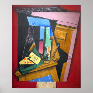 Gris - Stilleven met een gedicht Poster