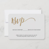 Gris taupe Or RSVP pas d'envoi Siège réservé (Devant)