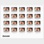 Gris Triple Stripe Enregistrer Stickers Date (Feuille)