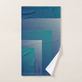 Gris turquoise de marine (Serviette à main)