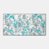 gris turquoise et blanc abstrait (Recto)