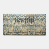 Gris urbain et briques jaunes personnalisables (Recto)