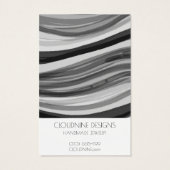 Gris Vagues Écouter Collier Bijoux Carte d'afficha (Dos)