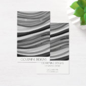 Gris Vagues Écouter Collier Bijoux Carte d'afficha (Bureau)