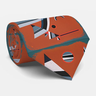 Gris van Wassily Kandinsky: Retro Art Redefined Stropdas