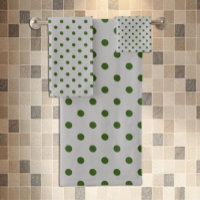 Gris Vert à pois