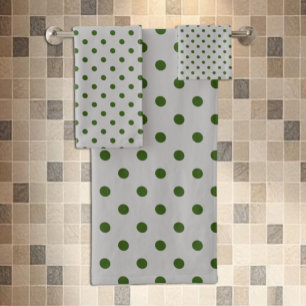Gris Vert à pois
