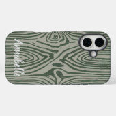 Gris vert iPhone 16 Coque (Verso (horizontal))