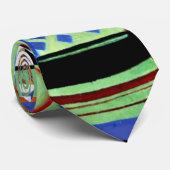 Gris - Vruchtdissel- en speelkaartjes Stropdas (Opgerold)