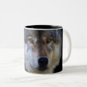 GRIS WOLF EYES Conservation Mug (Devant droit)