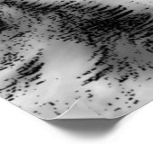 Gris Wolf Eyes Motivation Poster Imprimer (Coin)