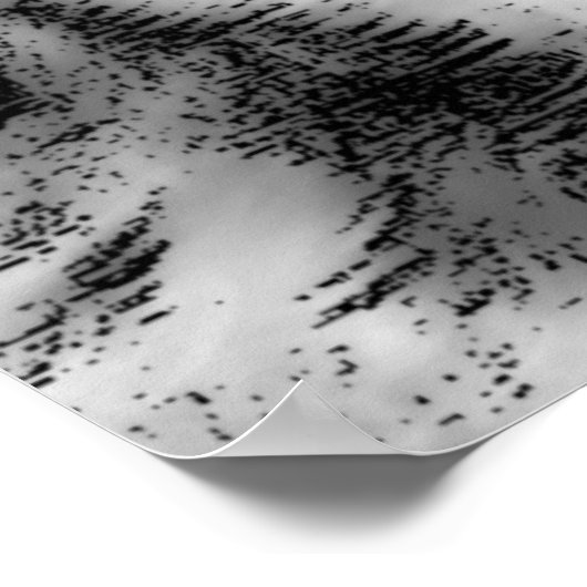 Gris Wolf Eyes Motivation Poster Imprimer (Coin)