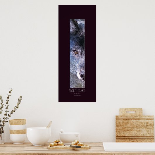 (Gris) WOLF HEART Art Poster (Cuisine)
