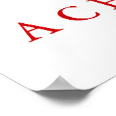 Gris Wolf Motivation Unique Poster Imprimer (Coin)