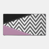 Gris Zigzag, Gris Chevron, Motif Zigzag, Violet (Recto)