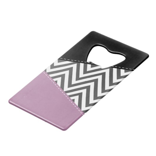 Gris Zigzag, Gris Chevron, Motif Zigzag, Violet (Dos Angle)