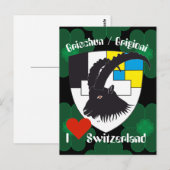 Grischun Suisse Carte postale grisonne (Devant / Derrière)