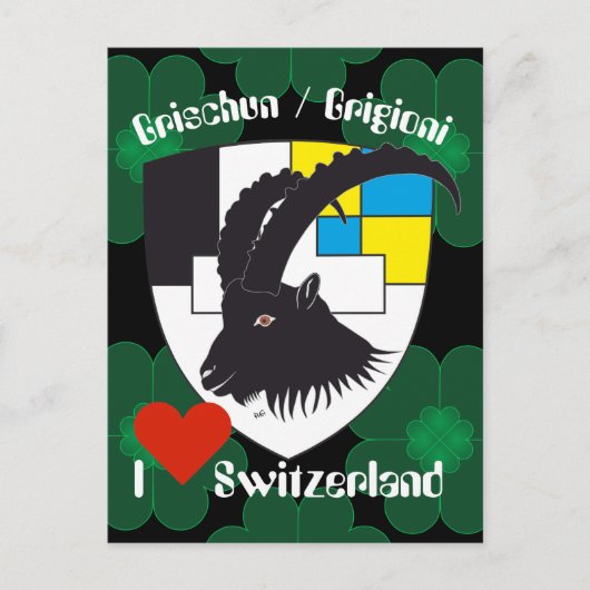 Grischun Suisse Carte postale grisonne (Devant)