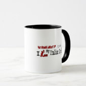 Grise Italienne (I Love) Mug (Devant droit)