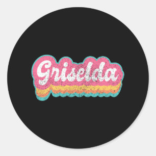 Griselda Voornaam Meisje  jaren 70 jaren 80 Person Ronde Sticker