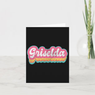 Griselda Voornaam Meisje Vintage 70s 80s Gepersona Kaart