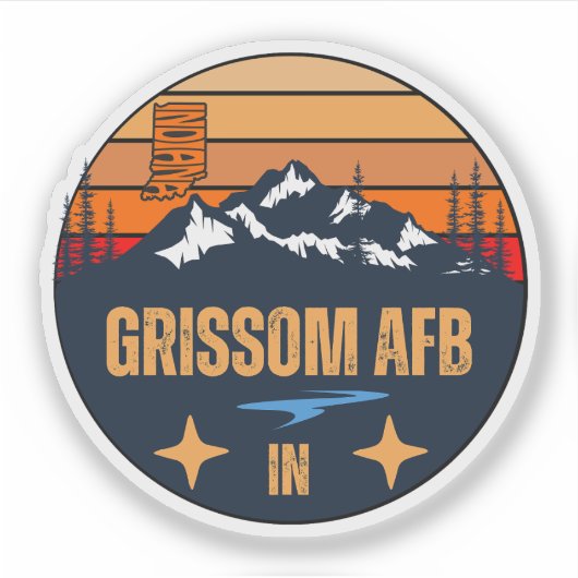 Grissom AFB, Indiana Sticker (Voorkant)