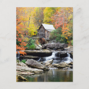 Grist Mill Glade Creek West Virginia Waterfall Briefkaart