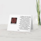 Grist Mill Kaart voor kerstmis (Achterkant)