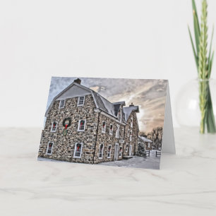 Grist Mill Kaart voor kerstmis