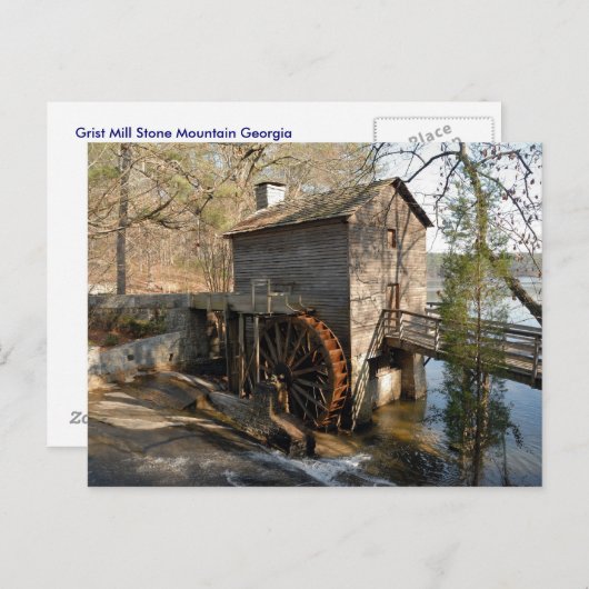 Grist Mill Stone Mountain Georgia Briefkaart (Voorkant / Achterkant)