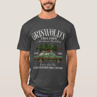 Griswold Kerstboom Boerderij Pret Ouderwetse Famil T-shirt