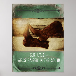 Grit and Cowgirls Poster