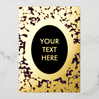 Grit en glamour: uniek blanco folie uitnodiging