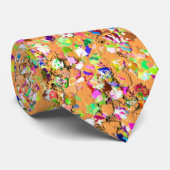 Grit Glitter Mode Multi Kleur Schildering #2 Stropdas (Opgerold)
