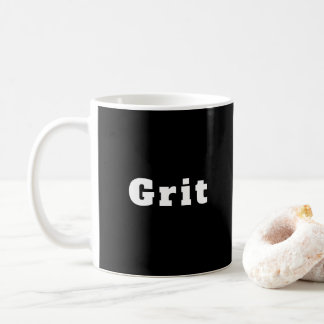 Grit schwarz weiß personalisiert koffiemok
