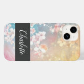 Gritty Bloom Grunge Aangepaste Telefoonhoes Case-Mate iPhone Case (Achterkant (horizontaal))