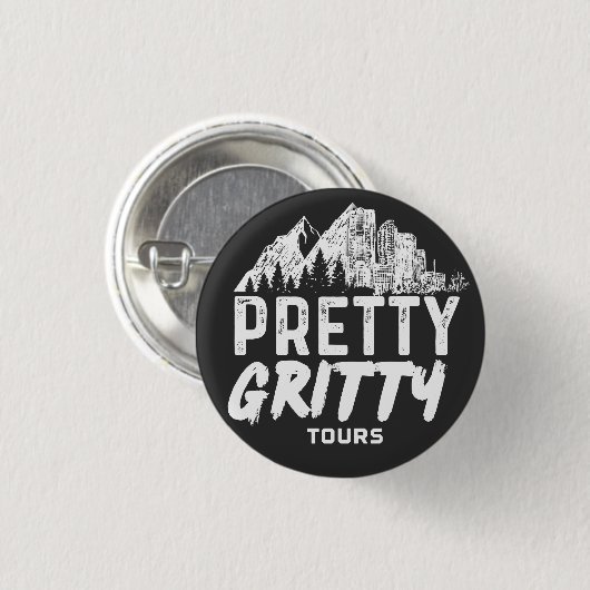 Gritty Button (Voorkant /achterkant)