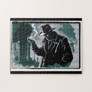 Gritty City Urban Detective 1940s Vintage Stijl Legpuzzel