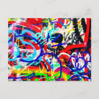 Gritty Crazy Graffiti Briefkaart