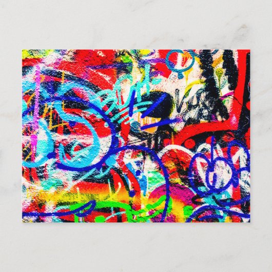 Gritty Crazy Graffiti Briefkaart (Voorkant)