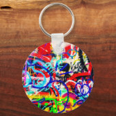 Gritty Crazy Graffiti Sleutelhanger (Voorkant)