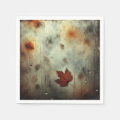Gritty Herfst Steamy Window Glass Découpage Servet (Voorkant)