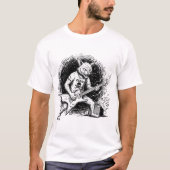 Gritty Ink Cat Guitar T-Shirt for Men (Devant)